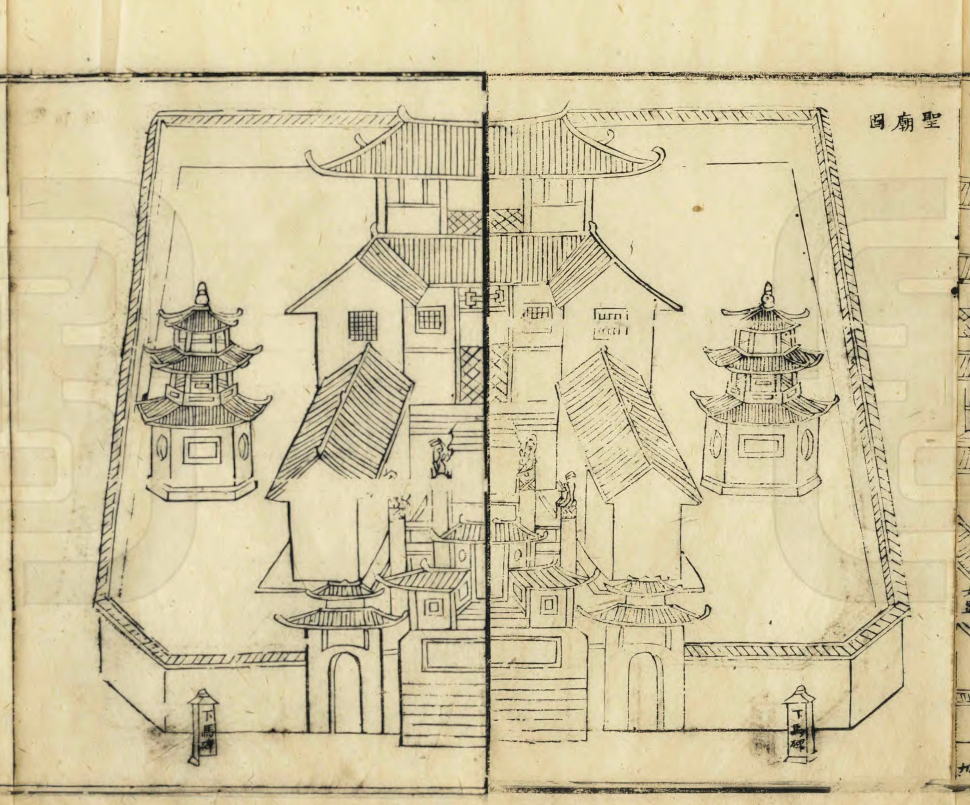 图15 开县圣庙图(取自:清咸丰《开县志》)