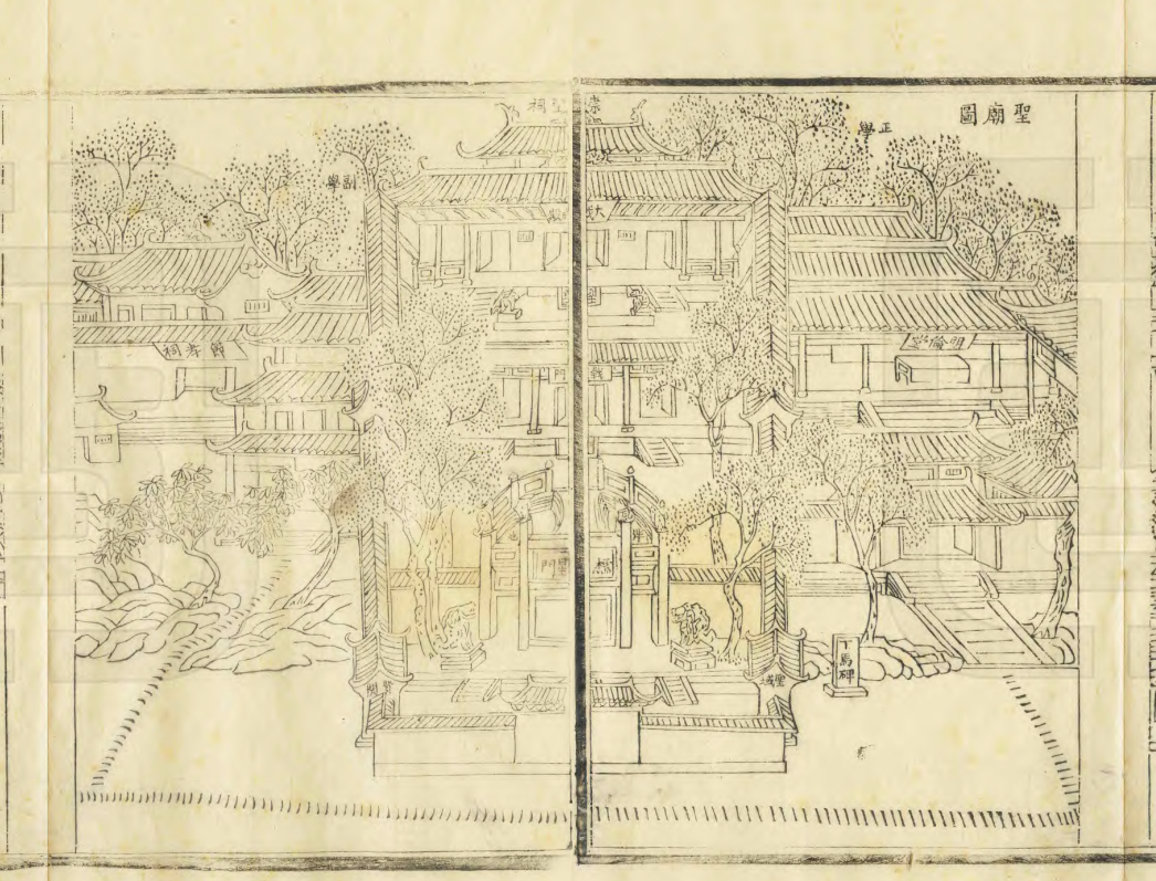 图5 垫江圣庙图(取自:清光绪《垫江县志》)